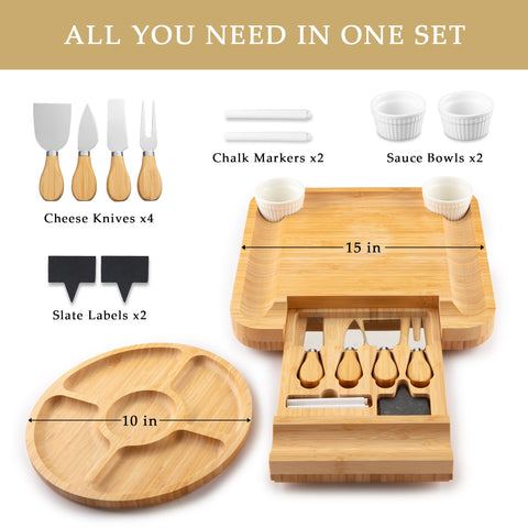 Juego de cuchillos Zulay Kitchen de 4 piezas para charcutería.