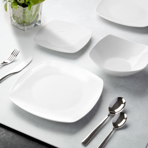 Zulay Kitchen Luna tazas blancas: conjunto completo para desayunos.