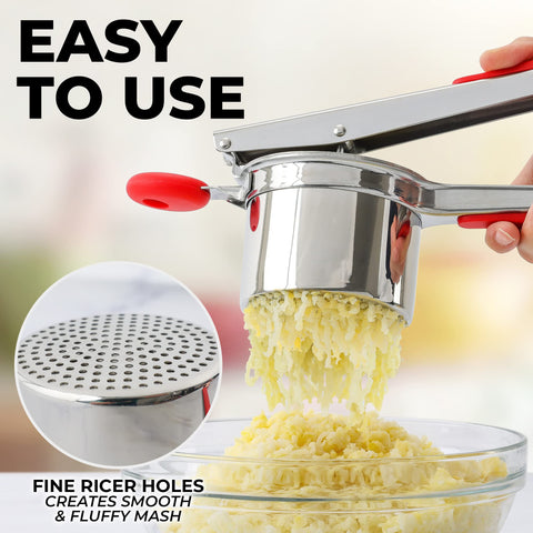 Zulay Kitchen mango ergonómico con silicona antideslizante para mayor comodidad.
