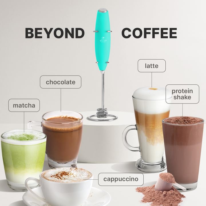 Mezclador Zulay Kitchen facilita batidos y matcha sin utensilios adicionales.