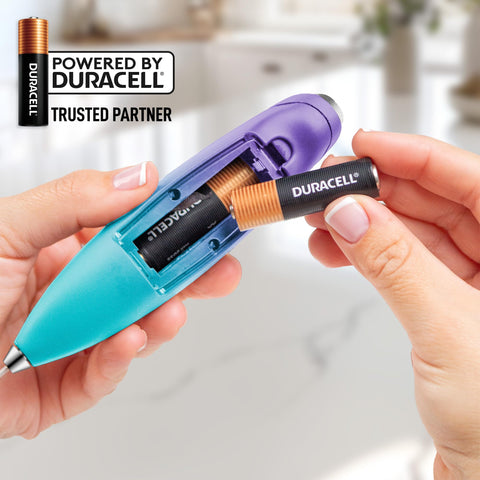 Zulay Kitchen Milk Frother Aurora, durabilidad con baterías Duracell AA incluidas.
