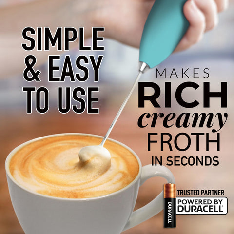 Zulay Kitchen Milk Frother Aurora, limpieza rápida bajo agua para uso diario.