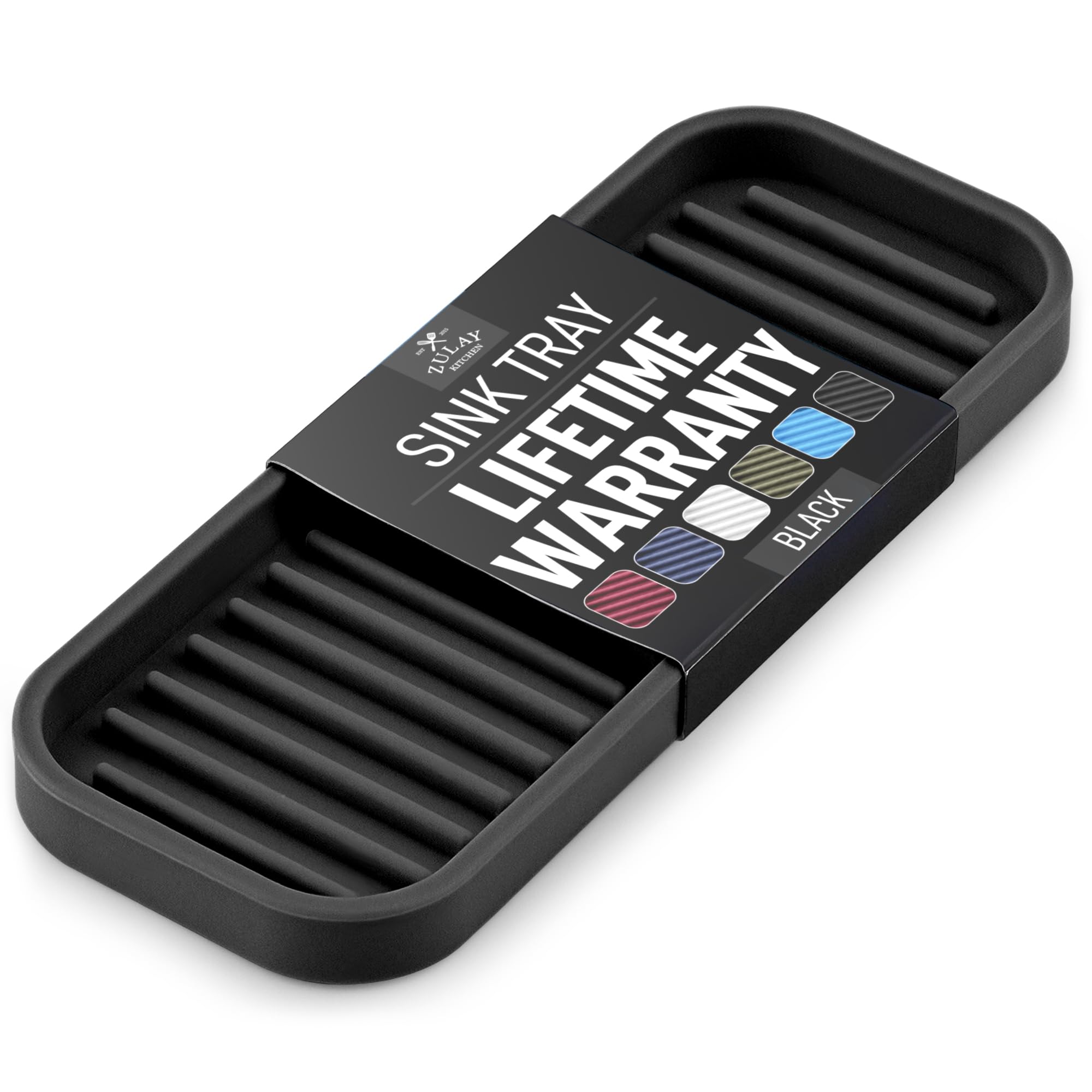 Portaesponjas de Zulay Kitchen en silicona para fregadero, mantiene la encimera limpia y ordenada.