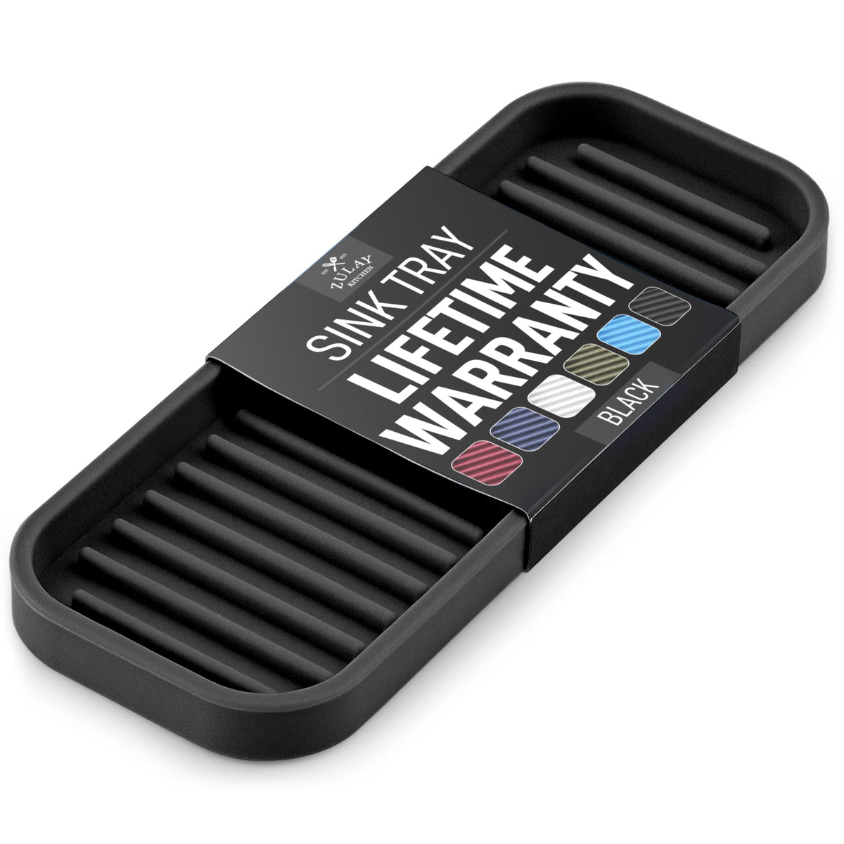 Portaesponjas de Zulay Kitchen en silicona para fregadero, mantiene la encimera limpia y ordenada.