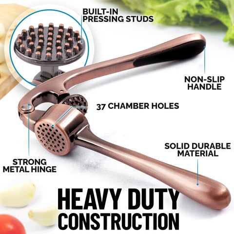 Zulay Kitchen Prensa ajo ergonómica facilita prensado sin esfuerzo.
