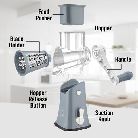 Mango ergonómico que facilita girar con comodidad.