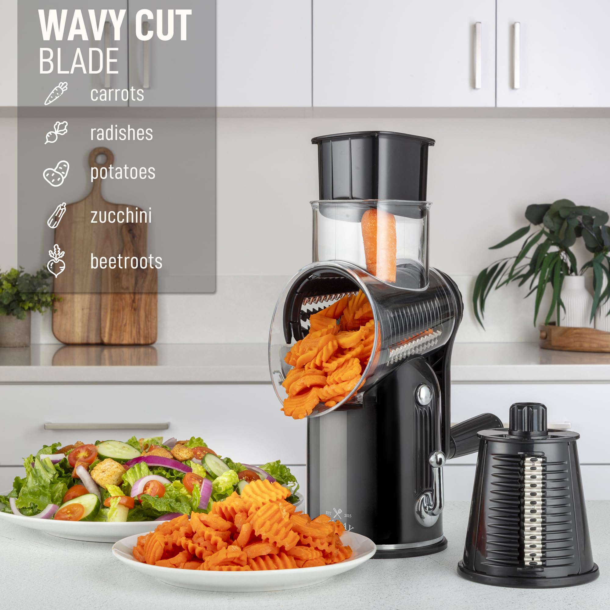 Base con ventosa del rallador Zulay Kitchen para estabilidad en la encimA