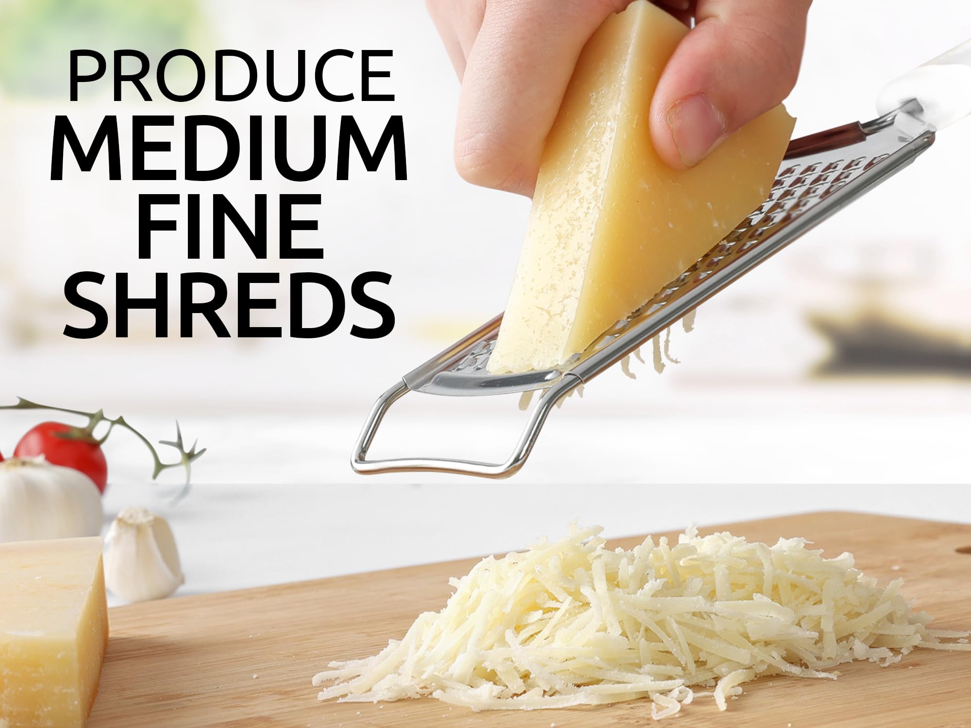 Zulay Kitchen Rallador profesional – para parmesano, perfecto para pizza y pasta.