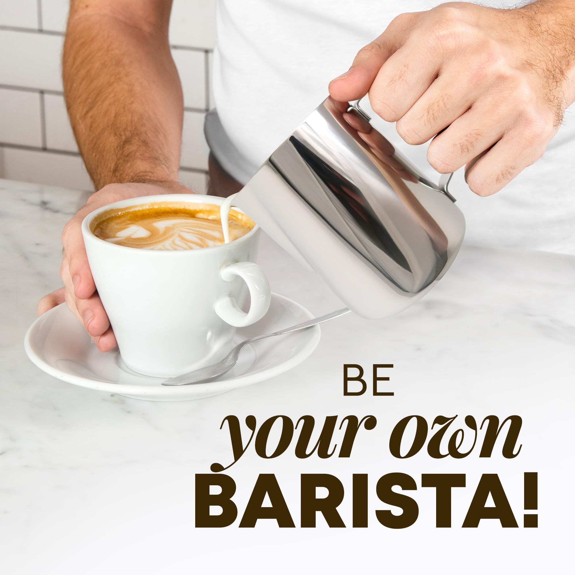 Regalo ideal para amantes del café: jarra espumadora Zulay.