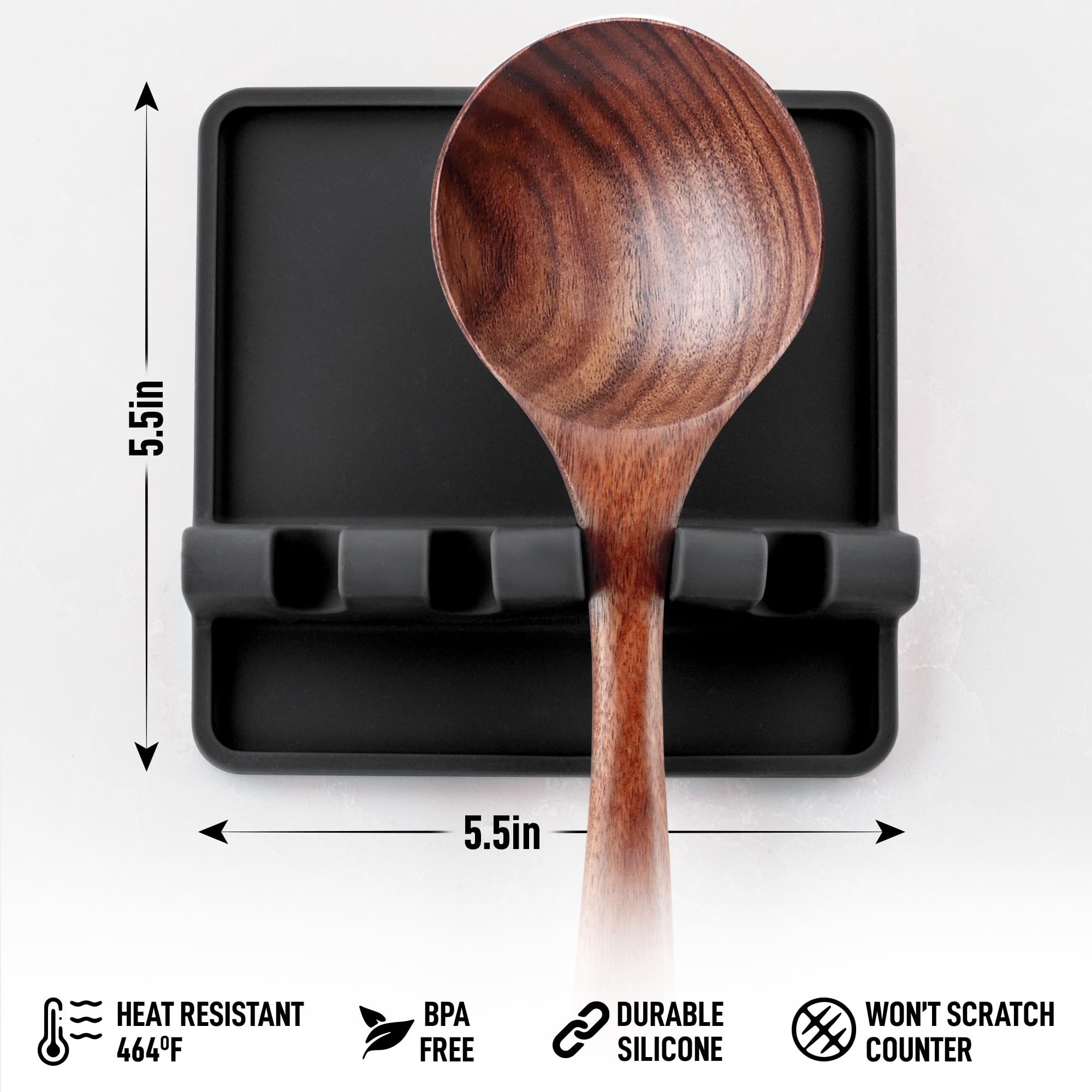 Zulay Kitchen reposo-utensilios-drenaje-borde-alto: recoge goteos para una encimera seca.