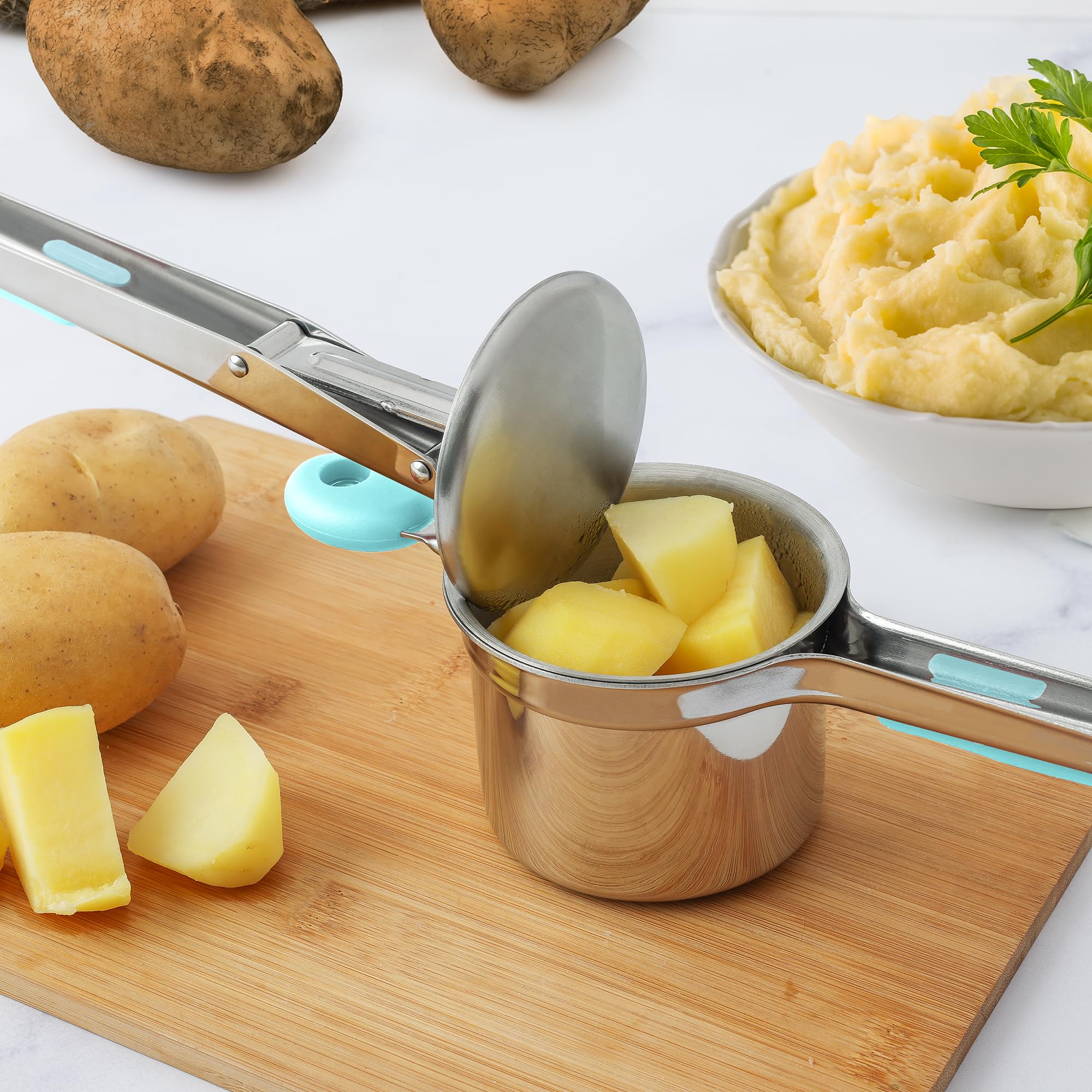 Limpieza fácil del Zulay Kitchen Ricer, apto para lavavajillas.