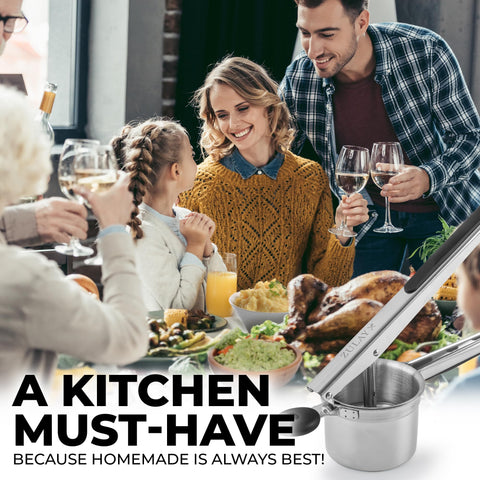 Zulay Kitchen uso mano ergonómico reduce esfuerzo al machacar.