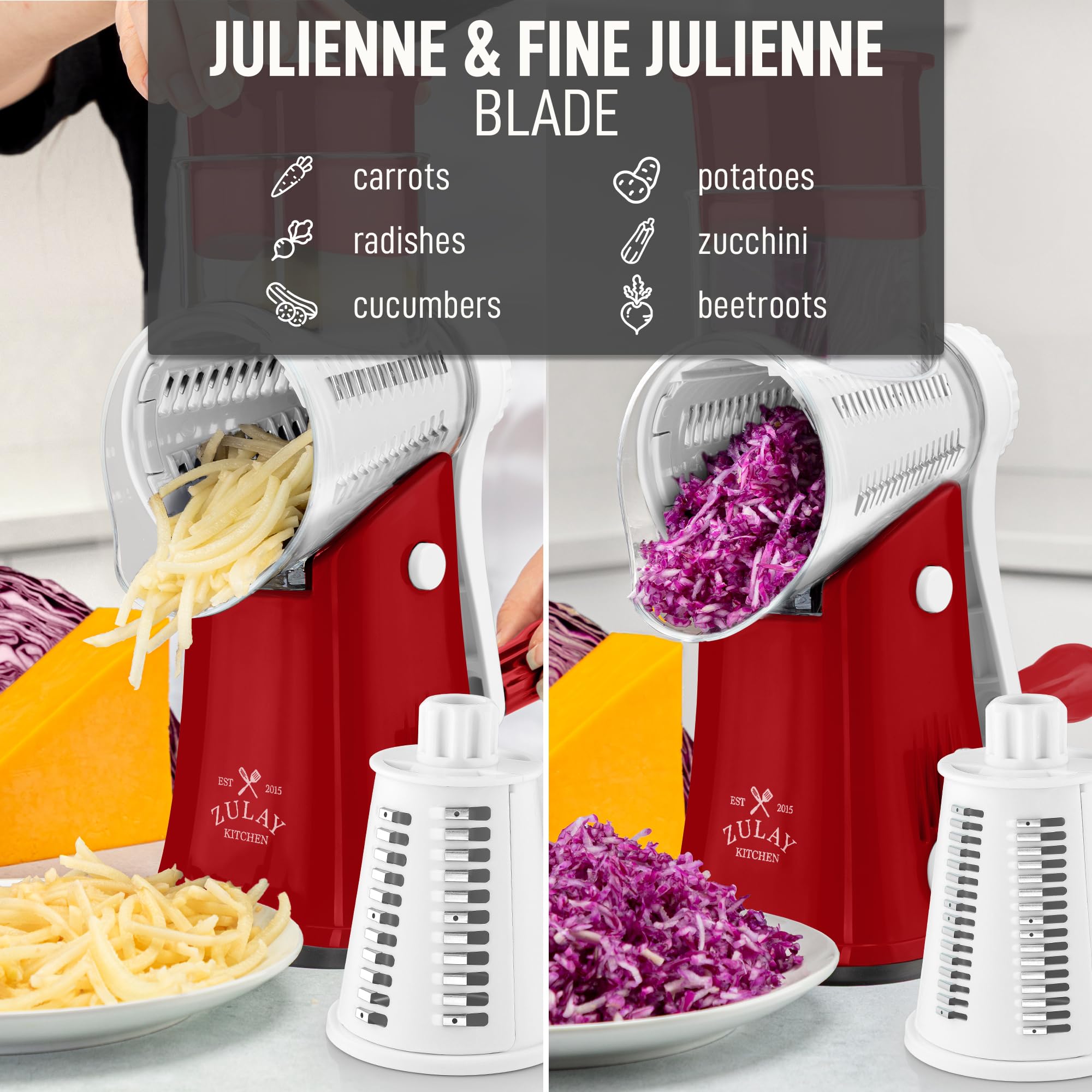 Zulay Kitchen piezas aptas para lavavajillas, fácil limpieza.
