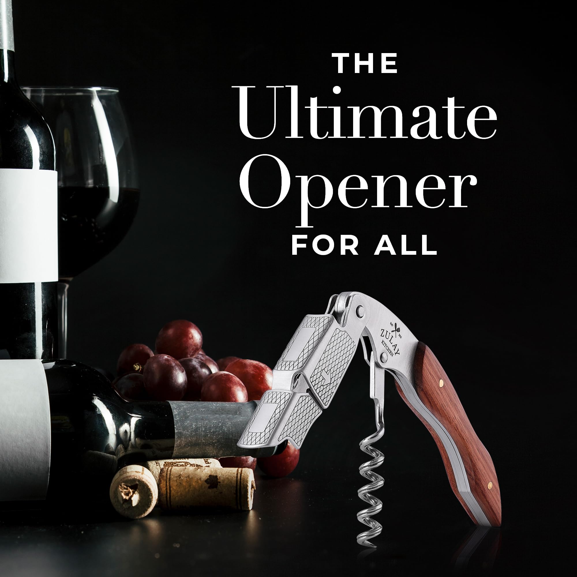 Garantía de por vida de Zulay Kitchen para este sacacorchos de vino.