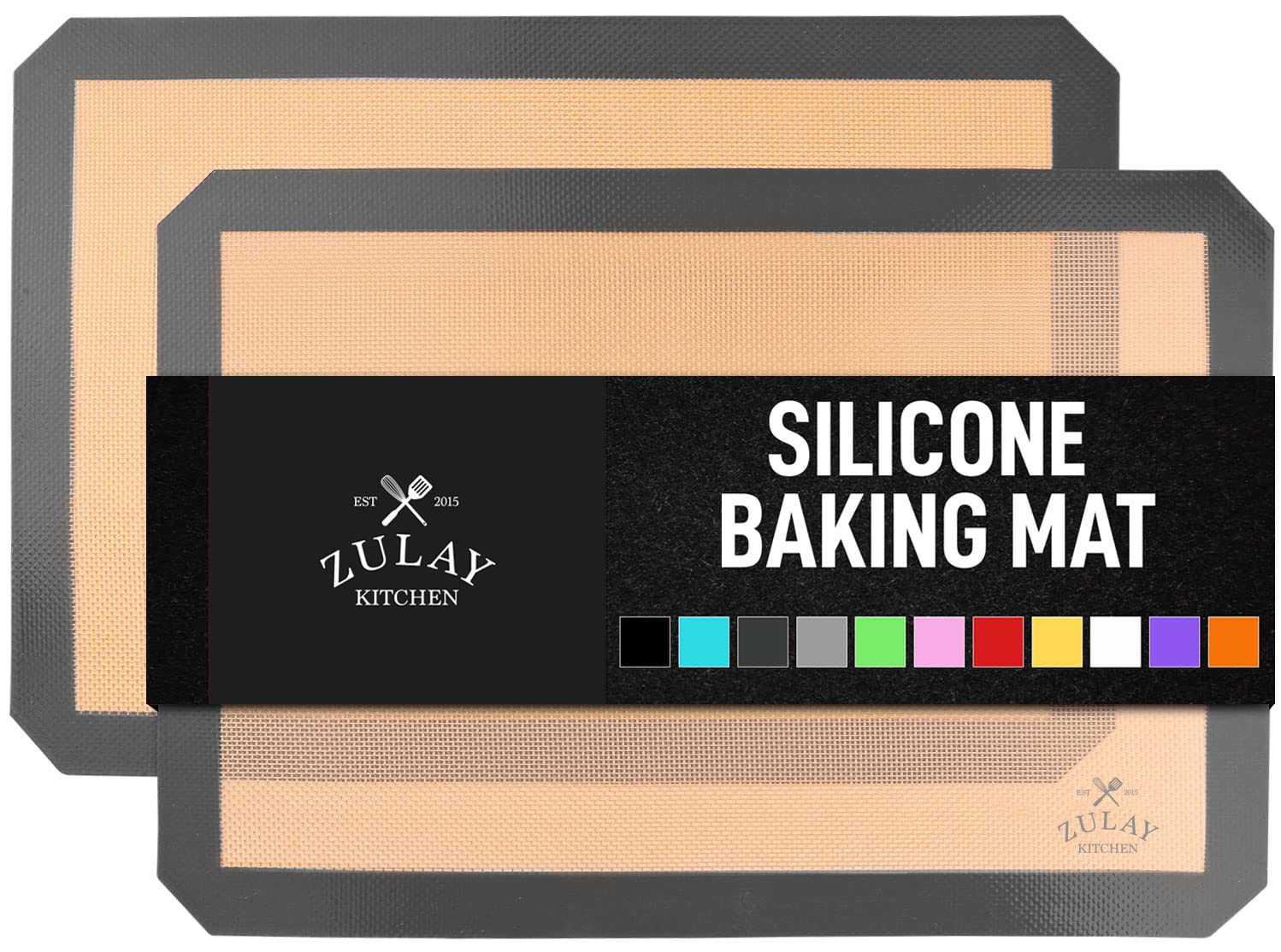 Zulay Kitchen: alfombra de silicona para hornear, antiadherente para galletas.