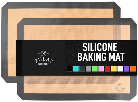Zulay Kitchen: alfombra de silicona para hornear, antiadherente para galletas.