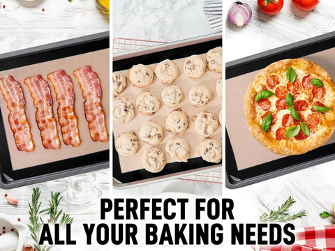 Zulay Kitchen tapete silicona hornear, antiadherente para galletas doradas y uniformes.