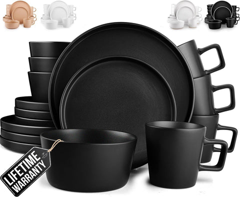 Conjunto Zulay Terra: plato de cena 10,5 pulgadas, apto para microondas y lavavajillas.