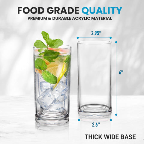 Vaso Zulay Kitchen borde suave y boca amplia para rellenar.
