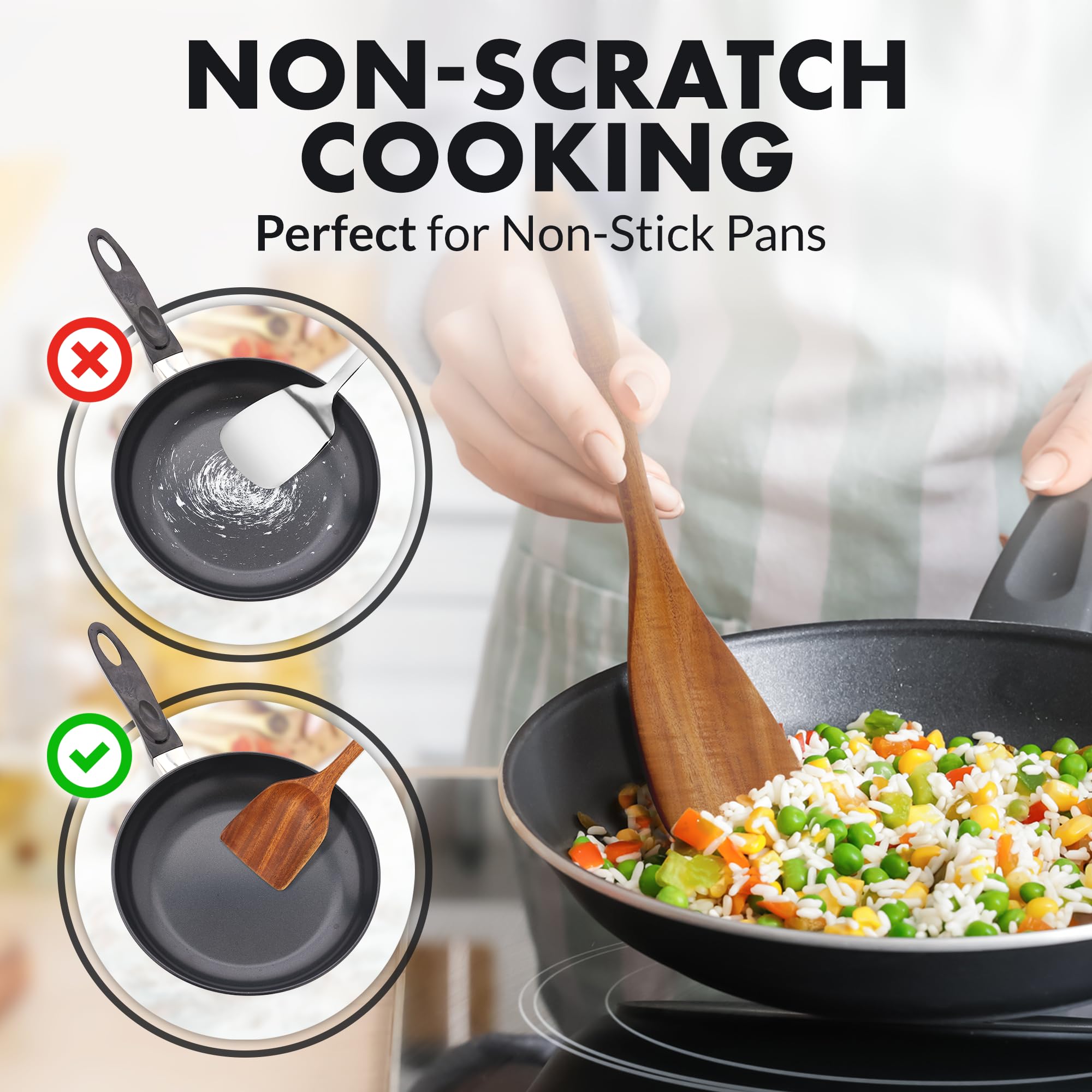 Volteador Zulay Kitchen diseño ergonómico para volcar con precisión.