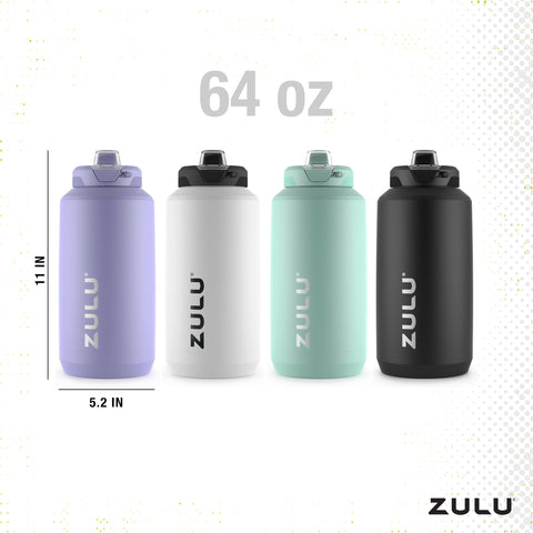 Aislamiento al vacío de ZULU Goals 64oz mantiene la bebida fría.