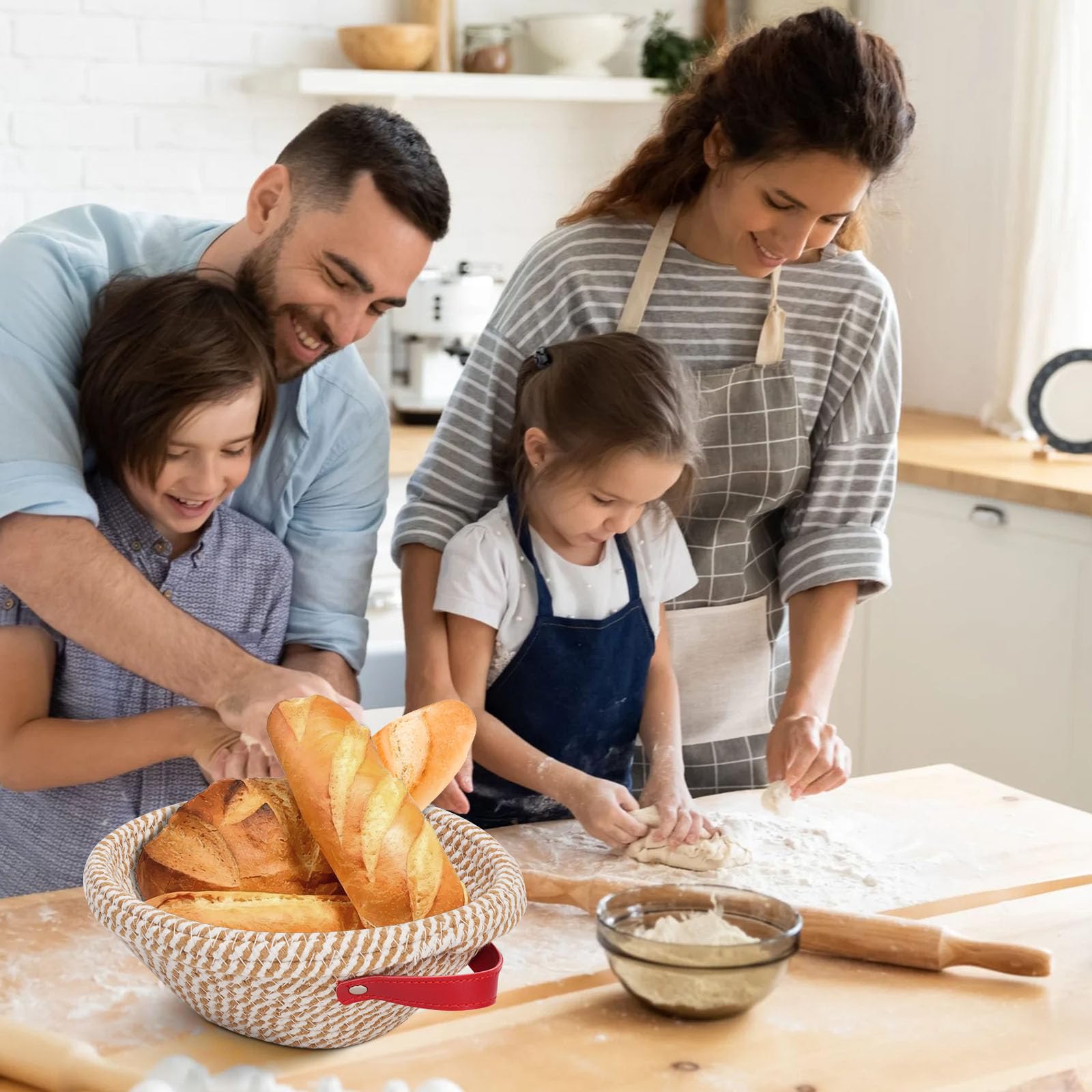 Banneton zunmial, cesto redondo de nueve pulgadas ideal para masas pequeñas