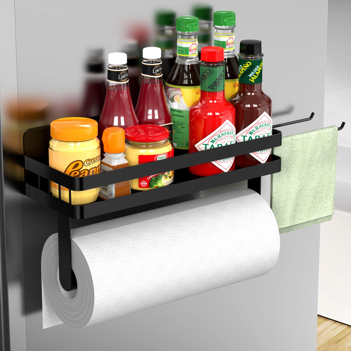 ZUNTO porta papel imantado para nevera, acceso rápido a toallas de papel.