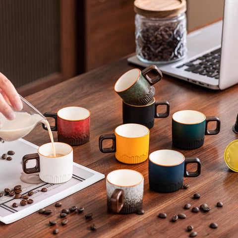 Zurucily juego de tazas para té o café, compatibles con máquinas expreso.