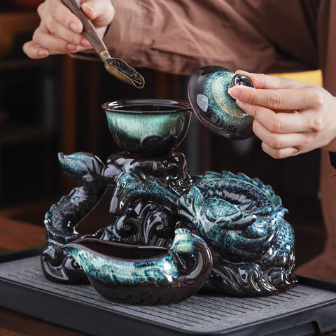 Set de té Zurucily para ritual de aroma en oficina