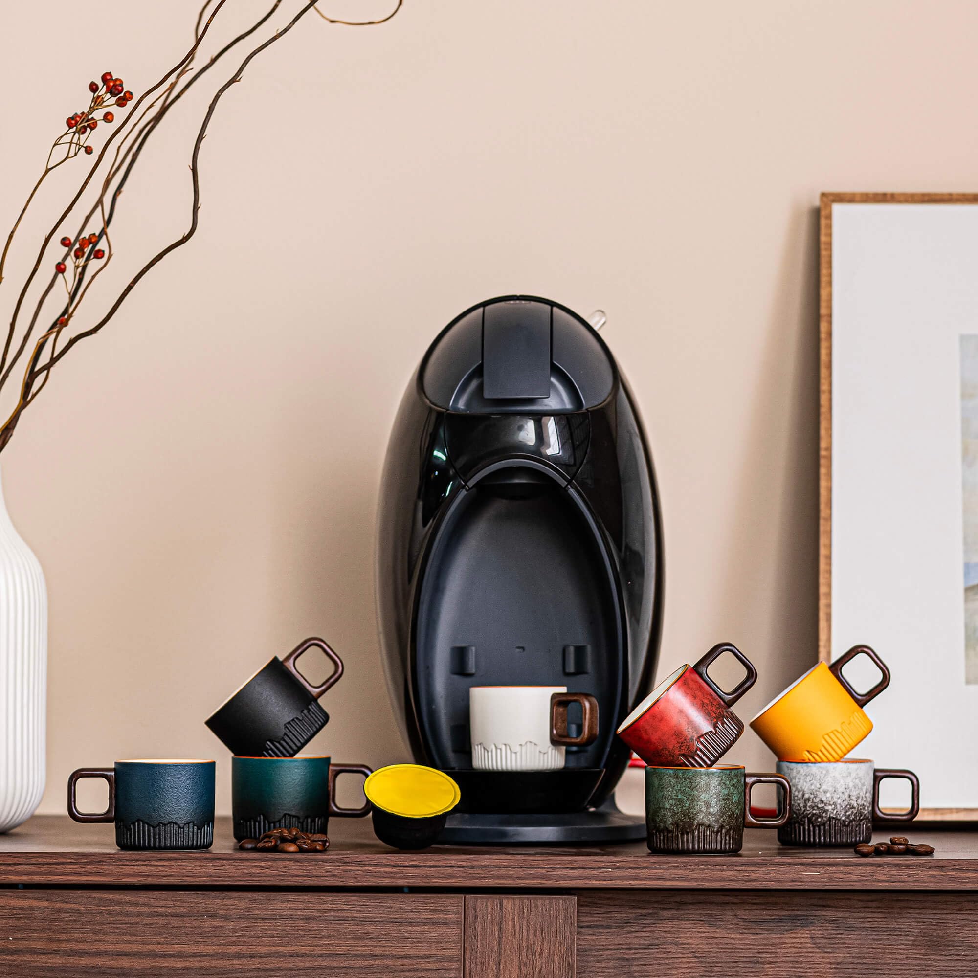 Zurucily tazas expreso elegantes, ideal para regalo.