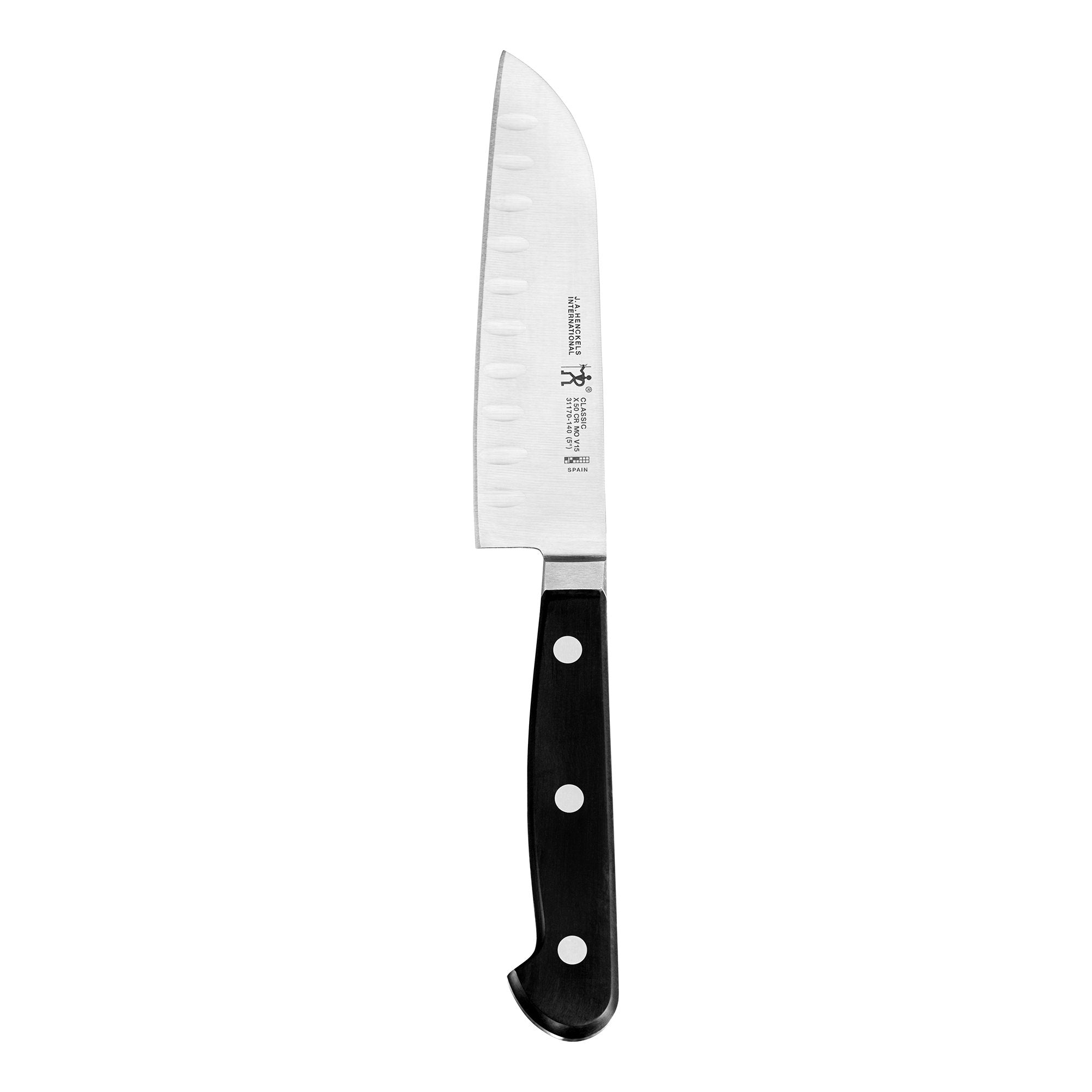 Zwilling Classic Santoku con borde hueco que evita adherencias en el corte