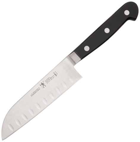 Zwilling Classic Santoku, construcción totalmente forjada para durabilidad y transición suave hoja-mango