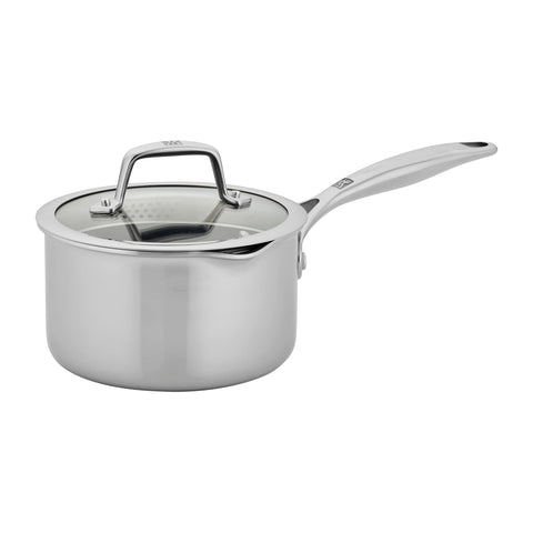 Olla alta de ZWILLING Energy Plus con recubrimiento cerámico antiadherente para cocinar y limpiar fácilmente.