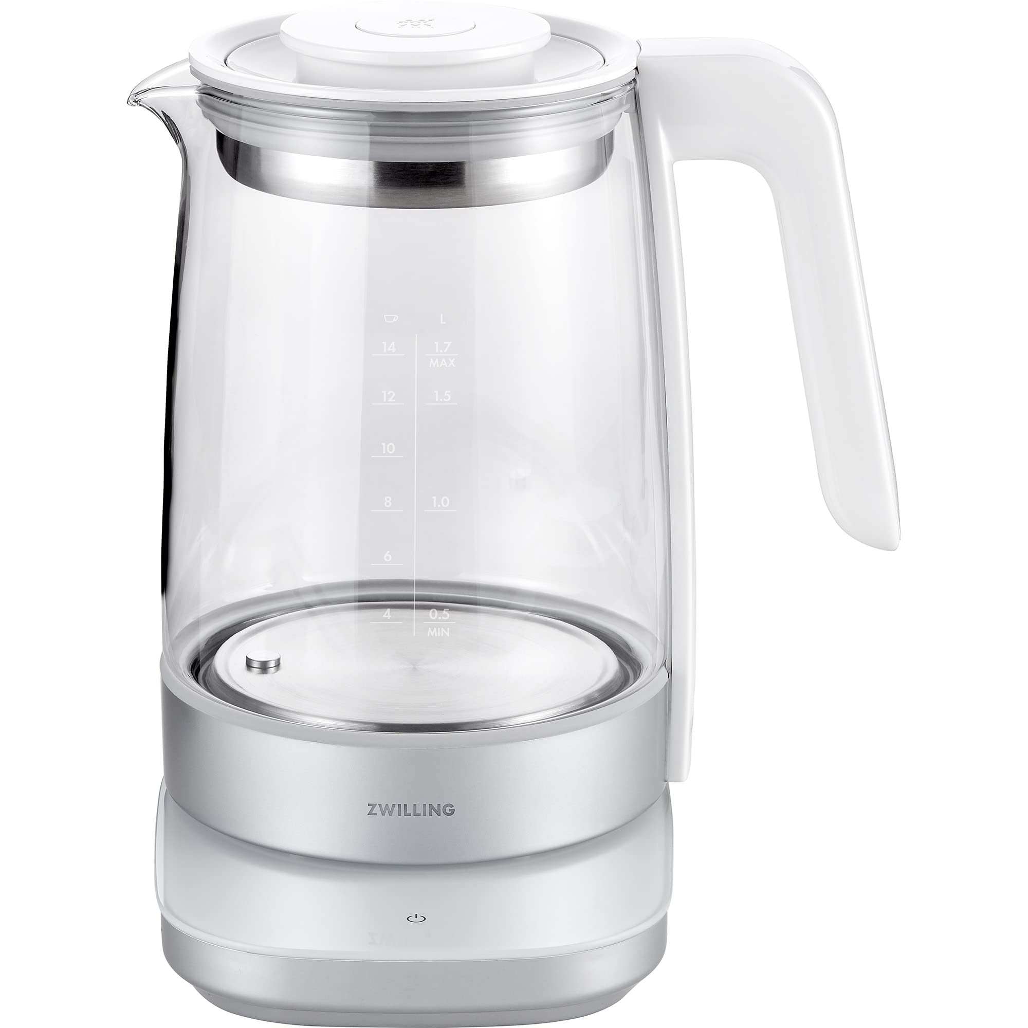 Hervidor ZWILLING Enfinigy con escala de medición doble para medir la cantidad exacta.