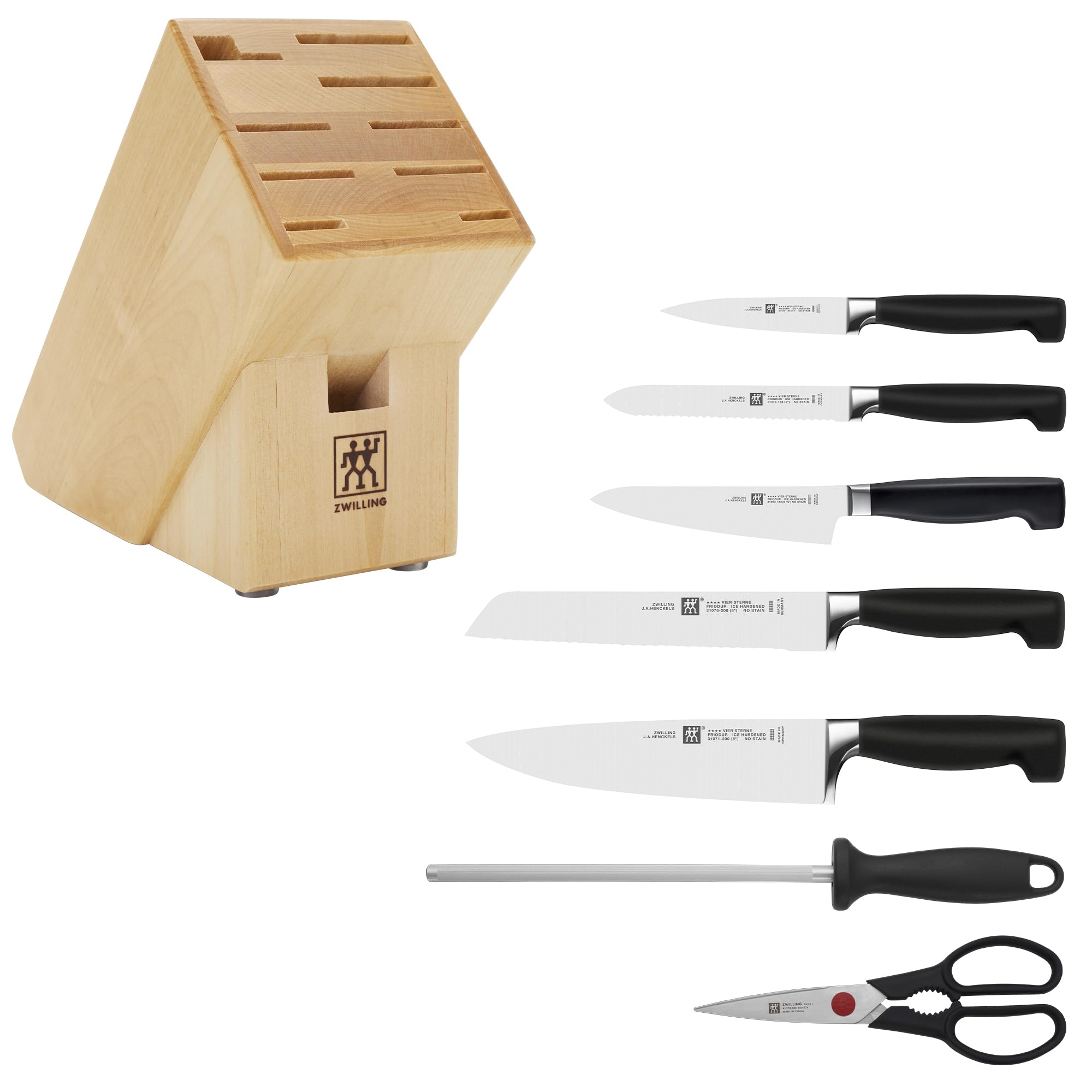 Cuchillo dentado ZWILLING Four Star Anniversary 5 pulgadas, ideal para pan crujiente.