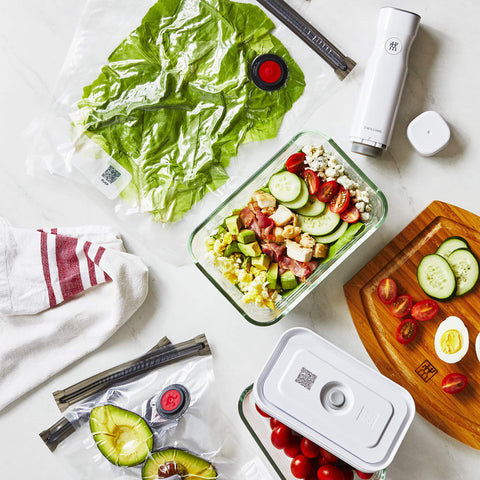 ZWILLING Fresh & Save: contenedores de vidrio herméticos para almacenamiento seguro.