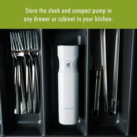 ZWILLING Fresh Save: efecto de doble sellado para mayor frescura.