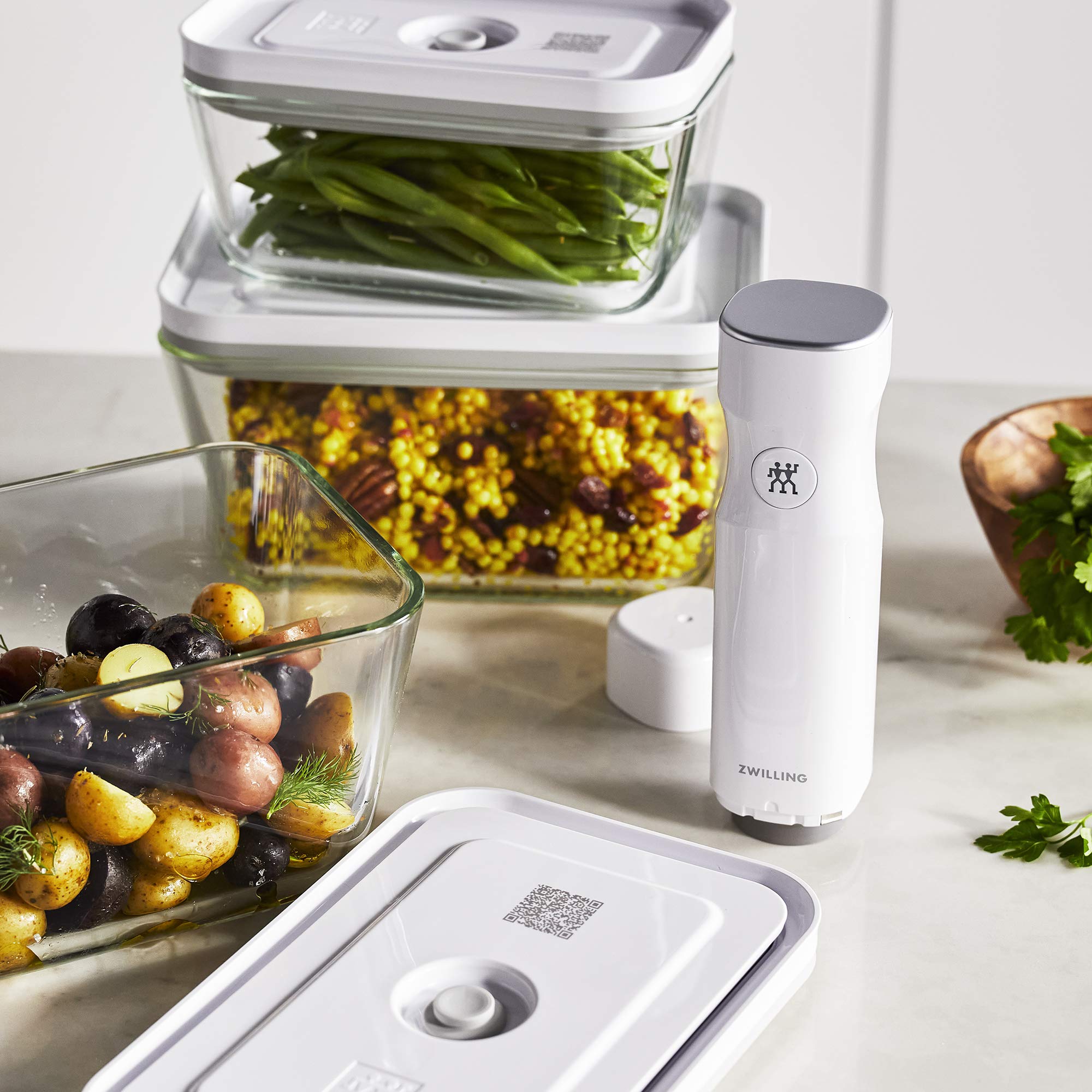 ZWILLING Fresh & Save: kit completo para almacenamiento y preparación de comidas.