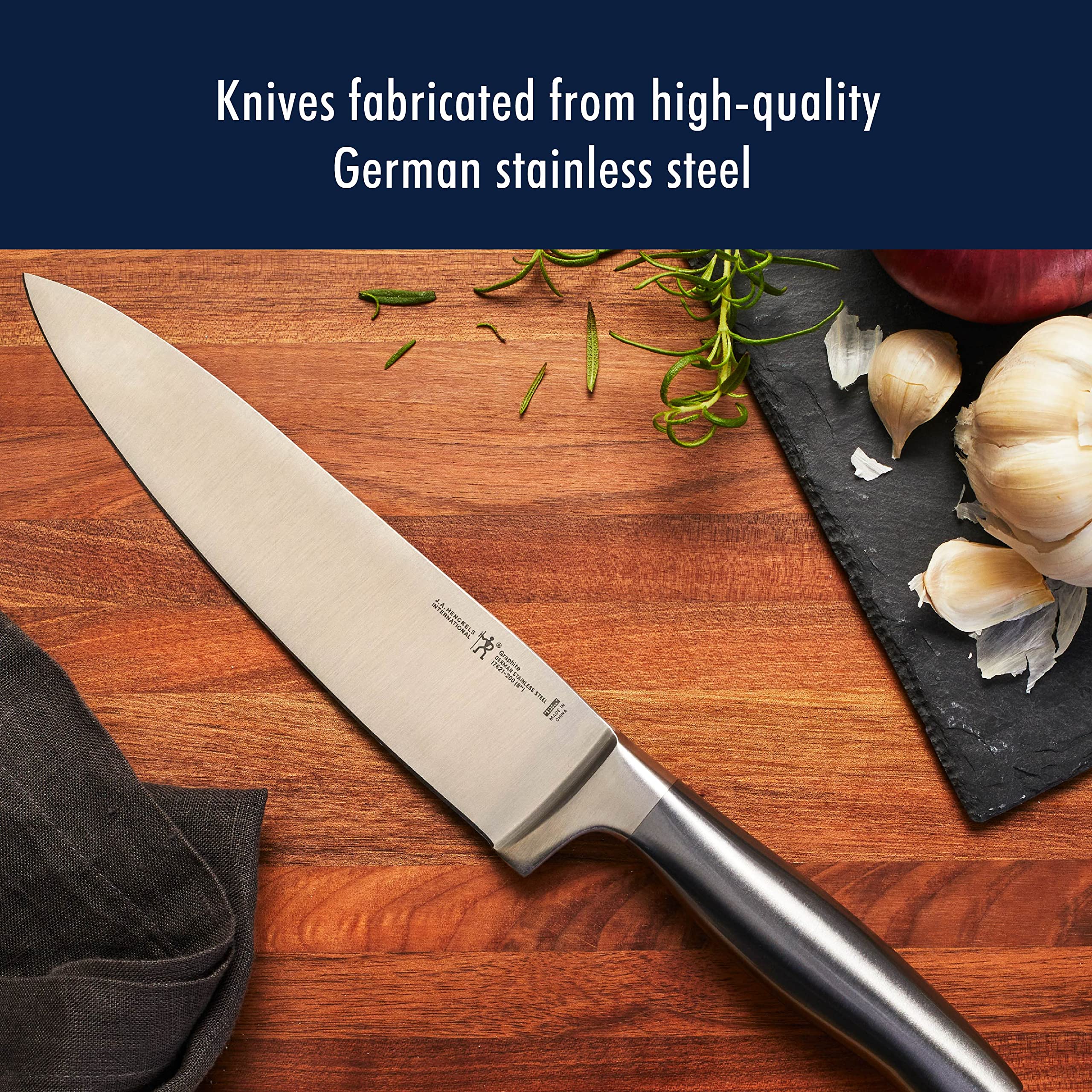 Cuchillo utilitario Zwilling Graphite de 6 pulgadas para tareas versátiles.