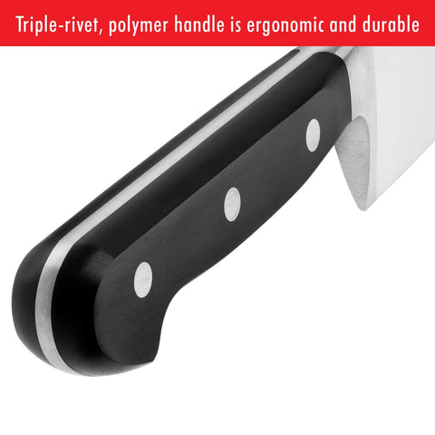 Zwilling Professional S, borde Granton para cortes uniformes y rápidos.