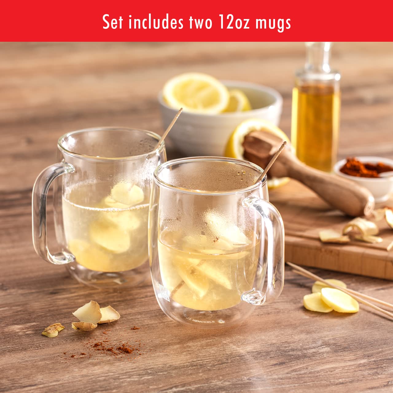 ZWILLING Sorrento conjunto de dos tazas para mesa elegante