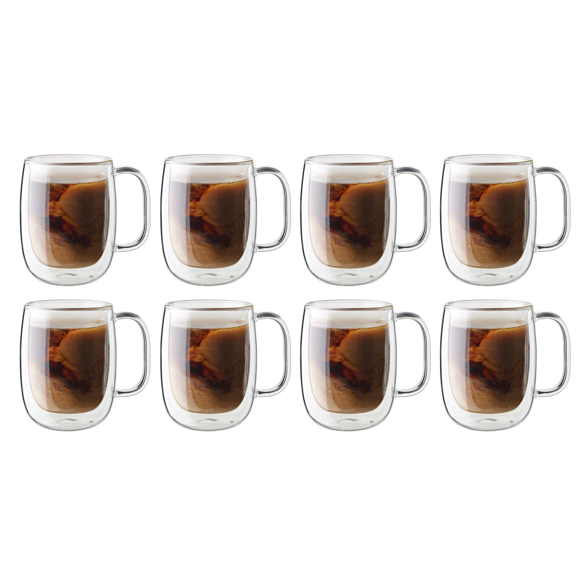 ZWILLING Sorrento Plus: tazas de 12 oz con vidrio doble pared para mantener la temperatura.