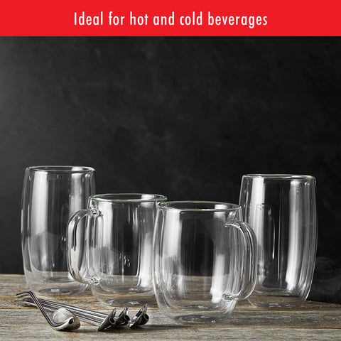 ZWILLING Sorrento Plus: detalle de borosilicato, claridad y resistencia.