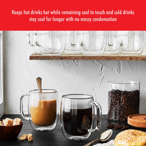 ZWILLING Sorrento Plus: detalle latte con vidrio borosilicato para mayor durabilidad.
