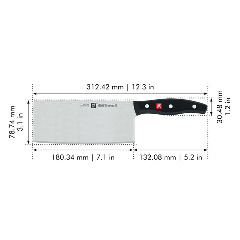 Cuchillo Zwilling Twin Signature, hoja afilada Friodur que mantiene el filo por más tiempo.