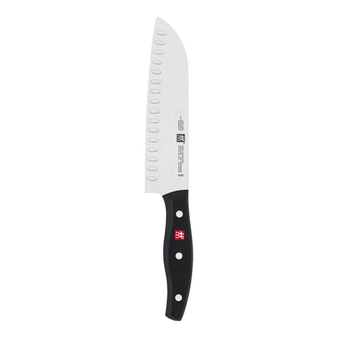 Cuchillo ZWILLING Twin Signature Santoku 7 pulgadas, hoja de una pieza para cortes precisos.