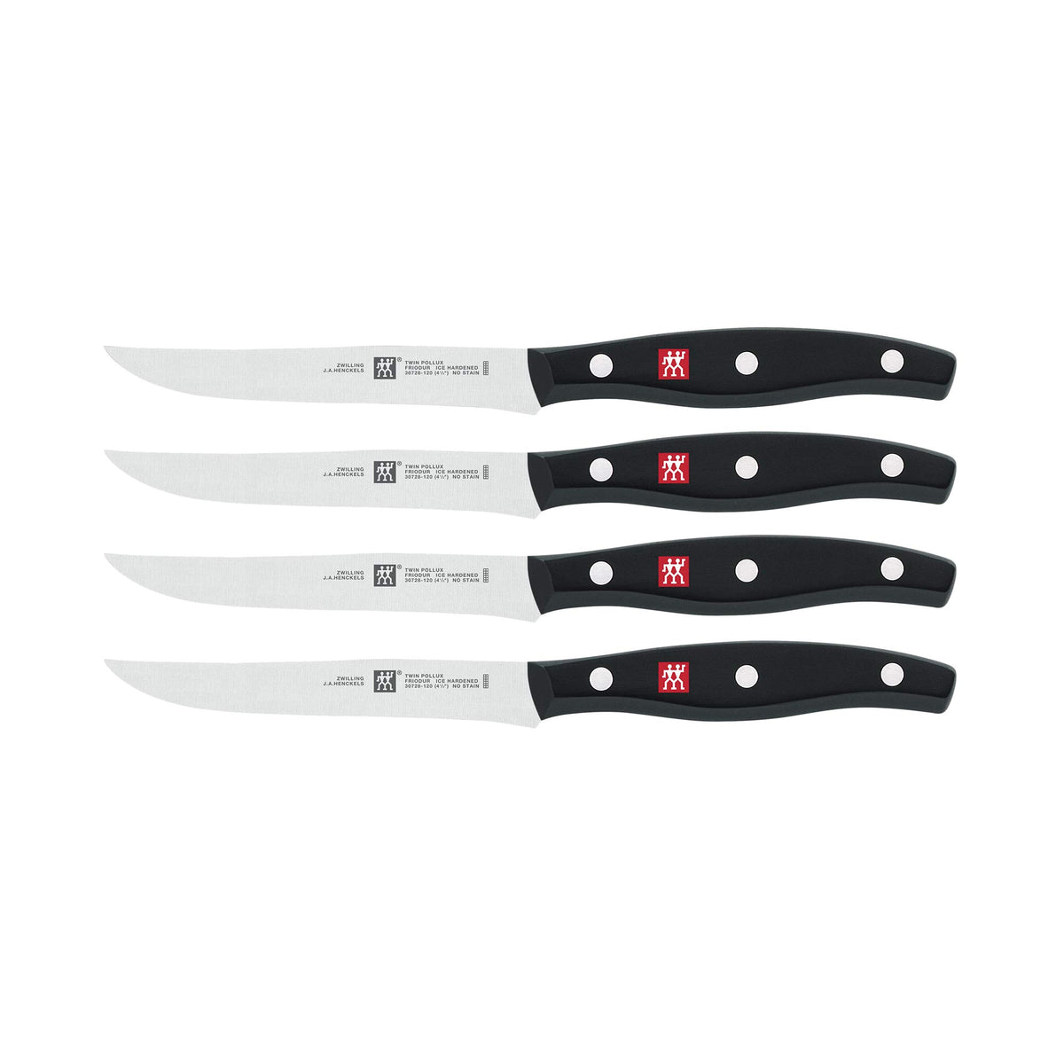 cuchillos zwilling para bistec de 4,5 pulgadas, cortes precisos