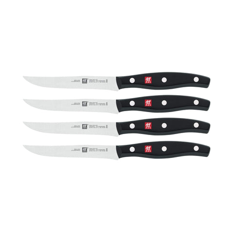 cuchillos zwilling para bistec de 4,5 pulgadas, cortes precisos