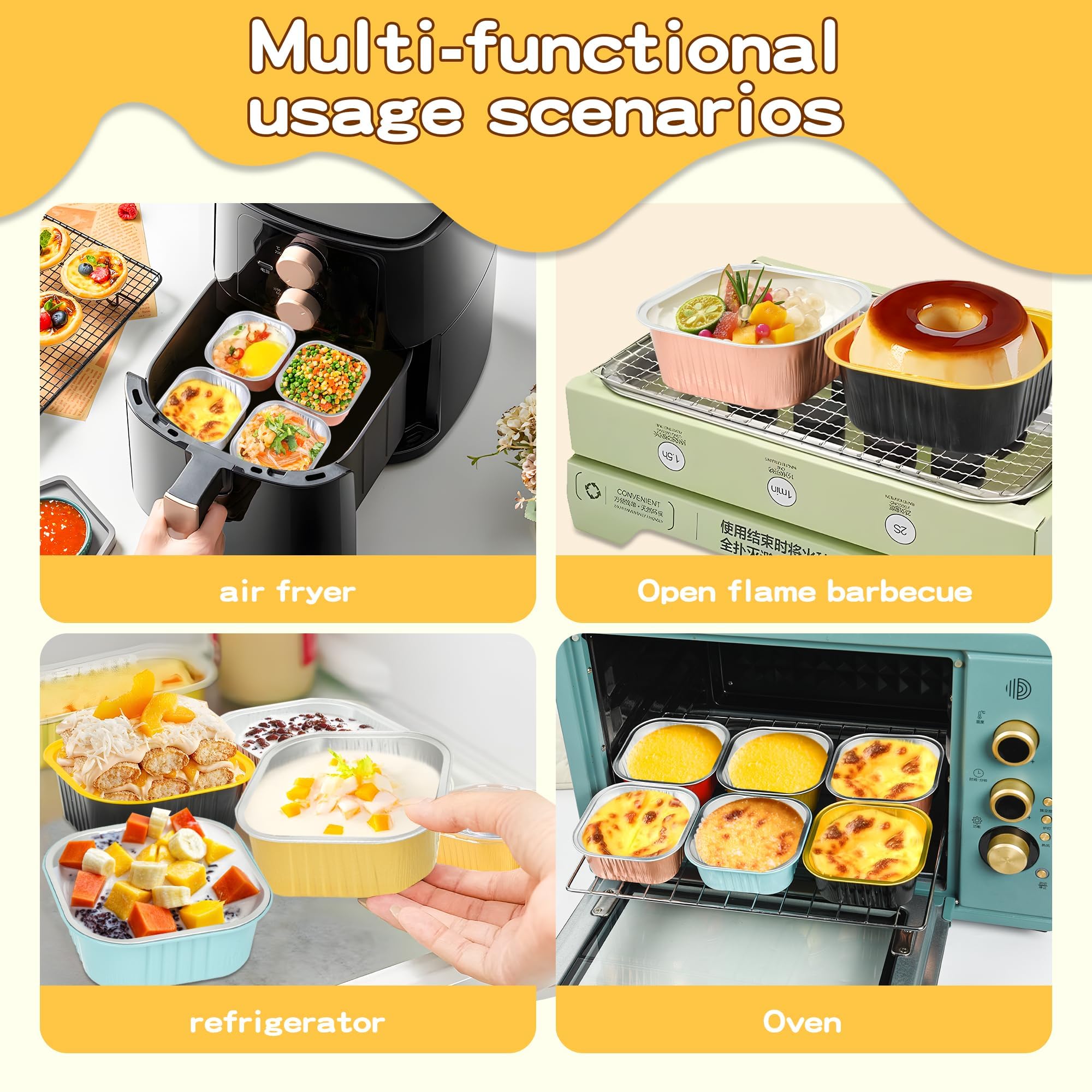 ZWYSLFCY postres en moldes cuadrados para eventos