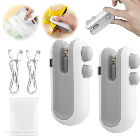 zxbaers sellador de bolsas mini USB recargable con corte limpio para mayor comodidad